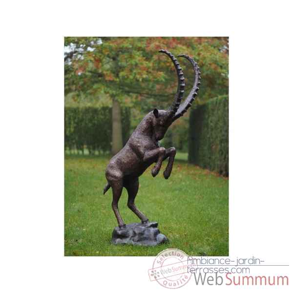 Statue en bronze capricorne thermobrass -b1275