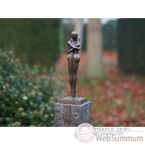 Statuette amoureux modernes bronze -AN2702BR-BI