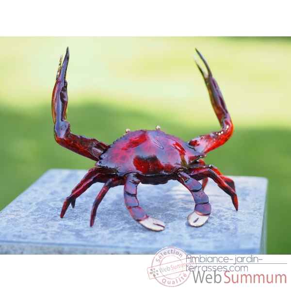 Statuette crabe bronze -AN5115BR-C
