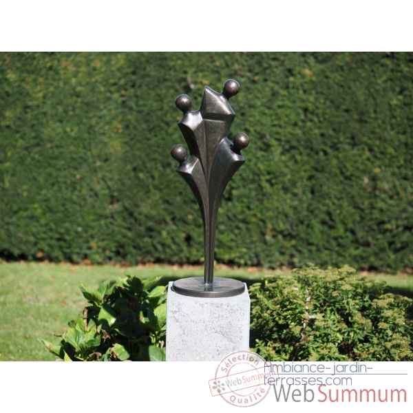 Statuette famille moderne de 4 h 65cm bronze -AN2755BR-BI