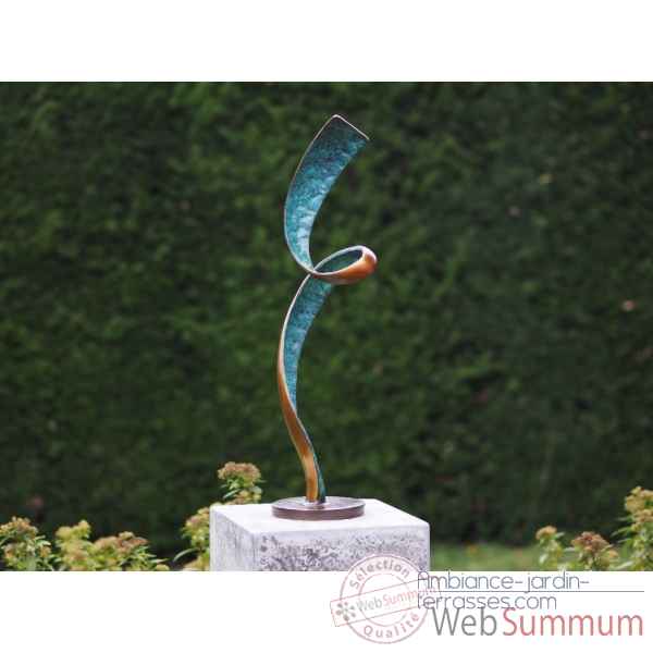 Statuette sculpture moderne \'helix bronze -AN1546BR-HP