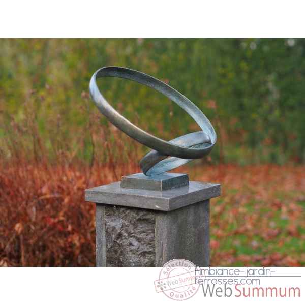 Statuette sculpture moderne \'together bronze -AN2701BR-VI