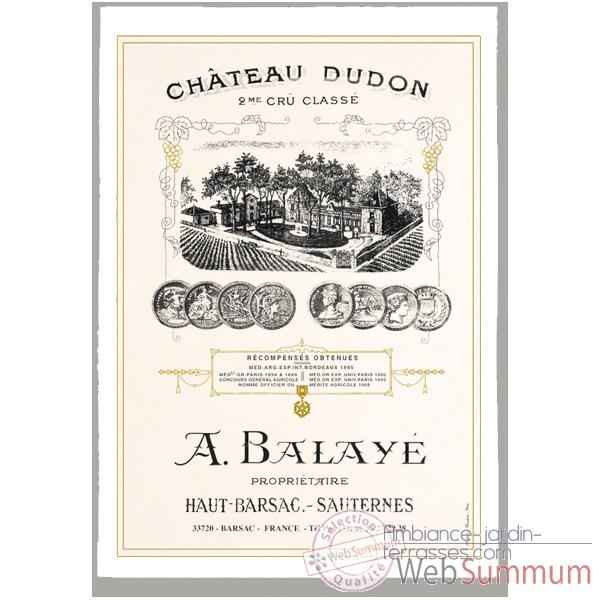 Torchon imprimé Château Dudon - Sauternes -1008