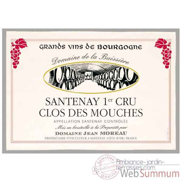 Torchon imprime Clos des mouches - Santenay -1133