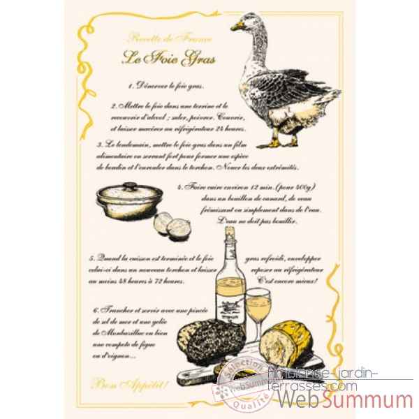 Torchon le foie gras lot de 3 Torchons et Bouchons -8491244000