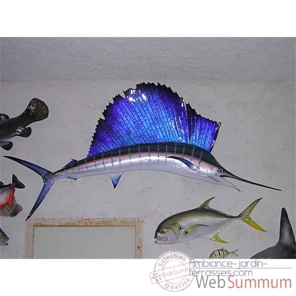 Trophee poisson des mers tropicales Cap Vert Espadon voilier -TR060