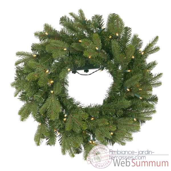 Couronne myrdal pe wreath 51cm 50led Van der Gucht -31MYRW51LB