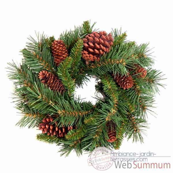Couronne pine cone wreath d30cm Van der Gucht -31PCW12
