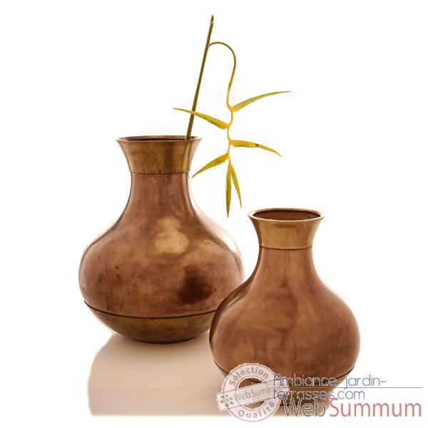 Vases-Modele Perla Jar Junior, surface bronze nouveau-bs3276nb