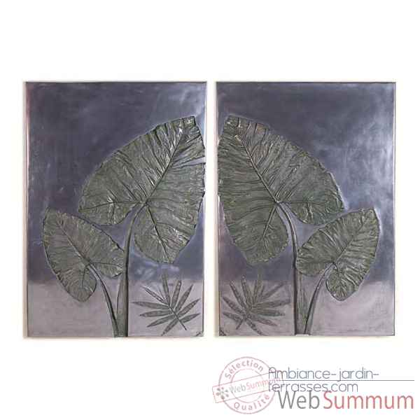 Decoration murale-Modele Taro Wall Plaque Set, surface aluminium-bs4100alu