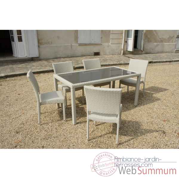 Table 6 couverts 160 x90 cm Chalet Jardin -35-900974