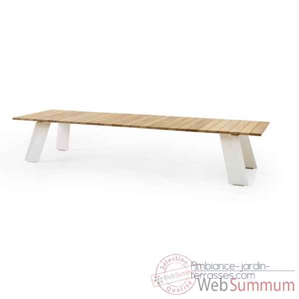 Table pontsun 325, h.o.t.wood, frame galva Extremis -PST325 HOTWOOD