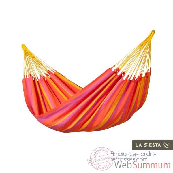 Hamac simple colombien sonrisa mandarine (resistant aux intemperies) La Siesta -SNH14-5