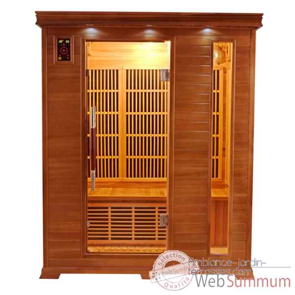 Sauna infra rouge  luxe - 3 places Poolstar -SN-LUXE-3