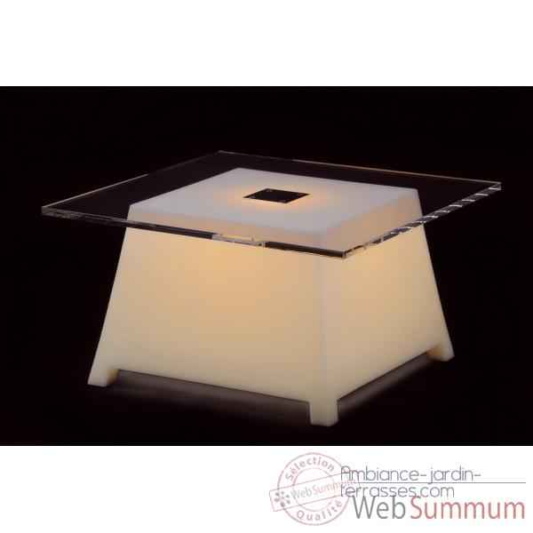 Table basse raffy m10 avec plateau lumineuse design eric raffy Qui est Paul Raffy M10PL