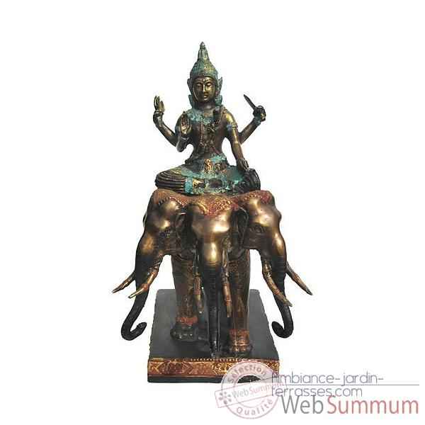 Statuette divinite hindouiste en bronze -BRZ445